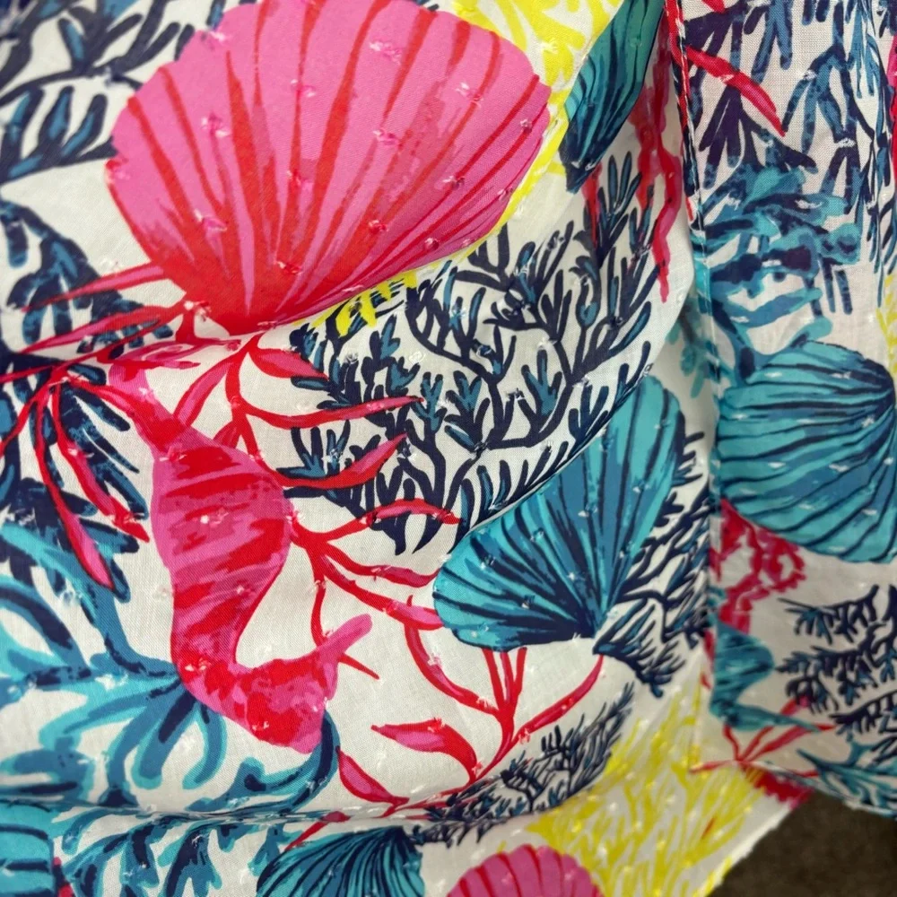 Jason Wu-QVC tropical beach scarf-colorful print-EUC